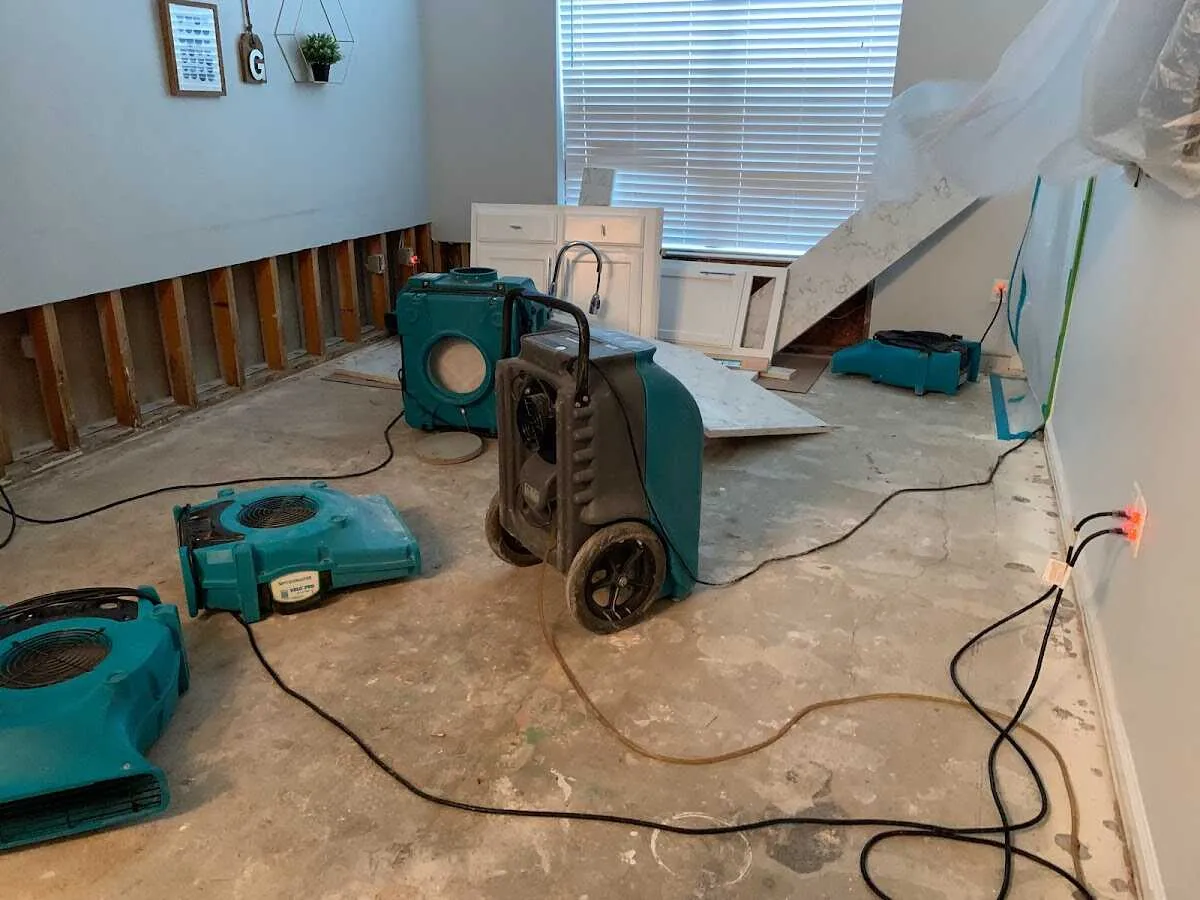 Dehumidifier in flood-cut room for Water Extraction & Removal in Walnut Park